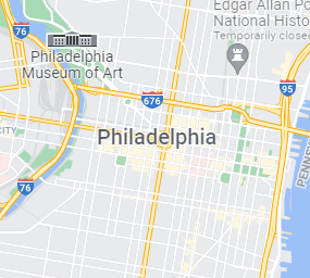 Map of the Philadelphia